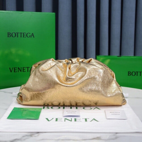 High Quality Luxury Bottega Veneta The Pouch Bag Gold alternate view