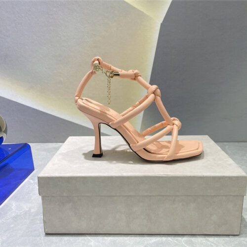 High Quality Luxury Jimmy Choo Square Toe Heeled Sandals product detail