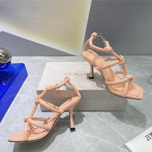 High Quality Luxury Jimmy Choo Square Toe Heeled Sandals product detail