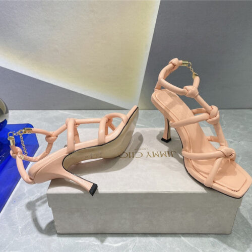 High Quality Luxury Jimmy Choo Square Toe Heeled Sandals product detail