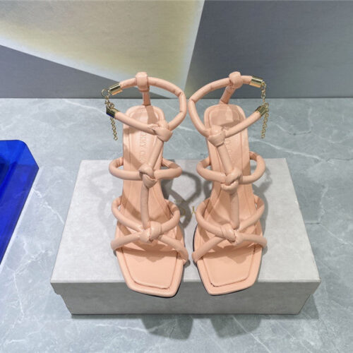 High Quality Luxury Jimmy Choo Square Toe Heeled Sandals alternate view