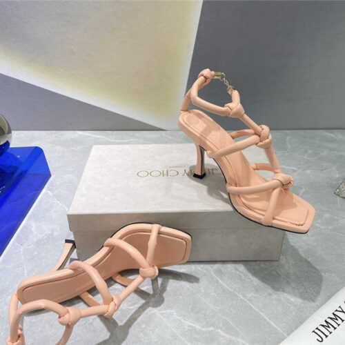 High Quality Luxury Jimmy Choo Square Toe Heeled Sandals product detail