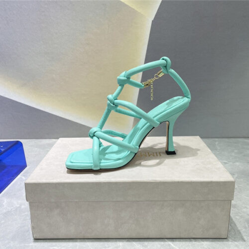 High Quality Luxury Jimmy Choo Square Toe Heeled Sandals – Style 63319 product detail