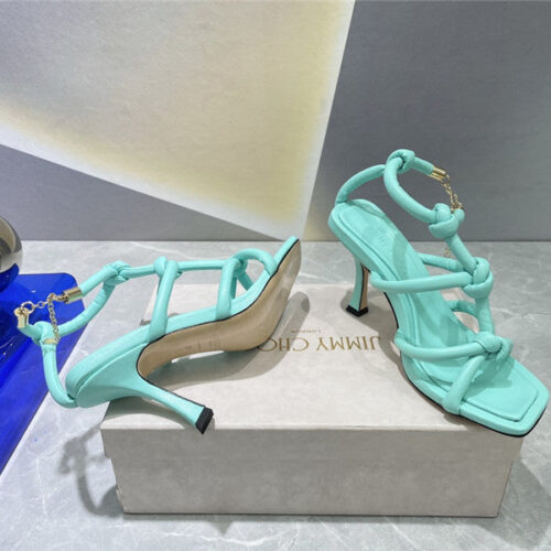 High Quality Luxury Jimmy Choo Square Toe Heeled Sandals – Style 63319 product detail