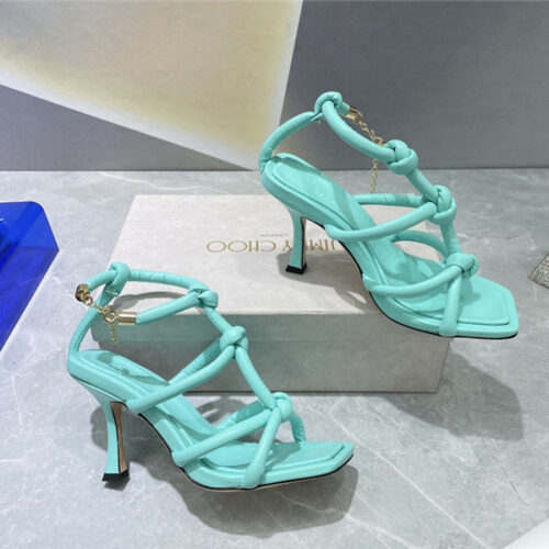 High Quality Luxury Jimmy Choo Square Toe Heeled Sandals – Style 63319 alternate view
