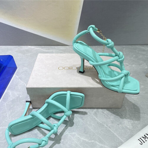 High Quality Luxury Jimmy Choo Square Toe Heeled Sandals – Style 63319 product detail