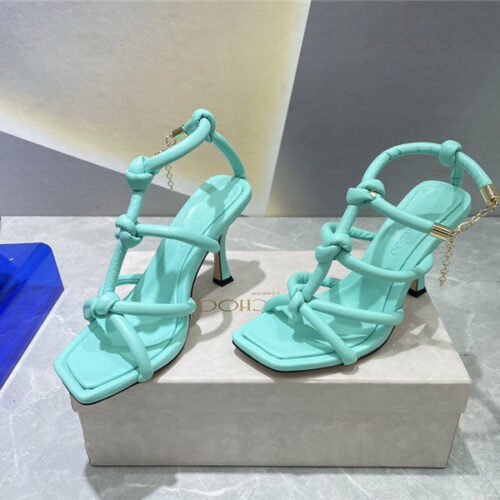 High Quality Luxury Jimmy Choo Square Toe Heeled Sandals – Style 63319 product detail