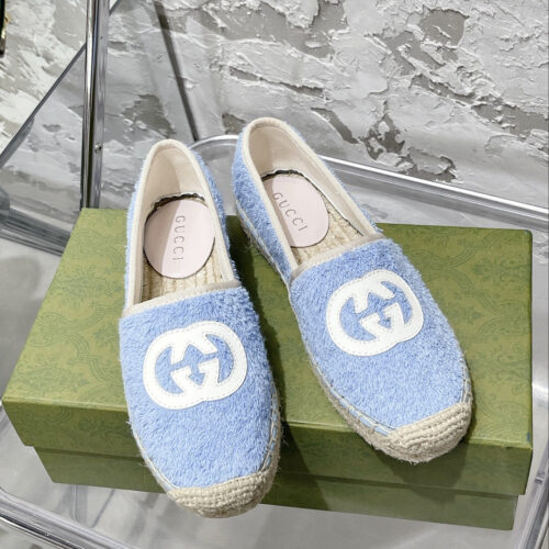 High Quality Luxury Gucci GG Espadrilles Flat Shoes – Style 05043 product detail