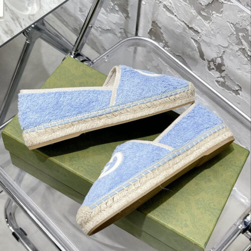 High Quality Luxury Gucci GG Espadrilles Flat Shoes – Style 05043 product detail