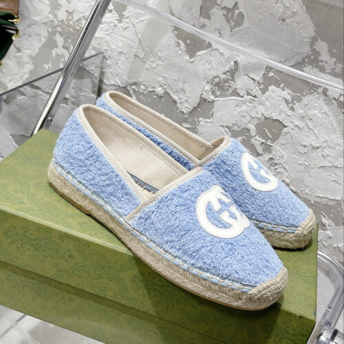 High Quality Luxury Gucci GG Espadrilles Flat Shoes – Style 05043 product detail