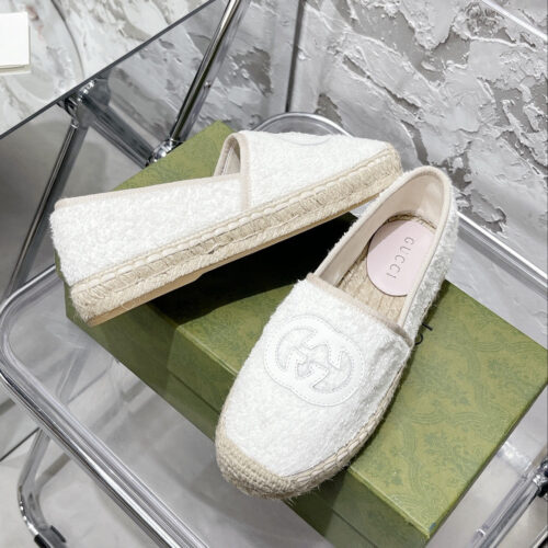High Quality Luxury Gucci GG Espadrilles Flat Shoes – Style 72275 product detail