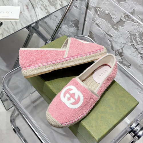 High Quality Luxury Gucci GG Espadrilles Flat Shoes product detail