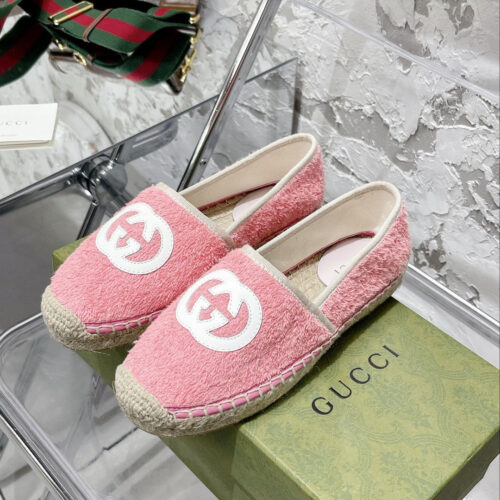 High Quality Luxury Gucci GG Espadrilles Flat Shoes