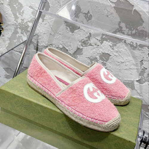High Quality Luxury Gucci GG Espadrilles Flat Shoes alternate view
