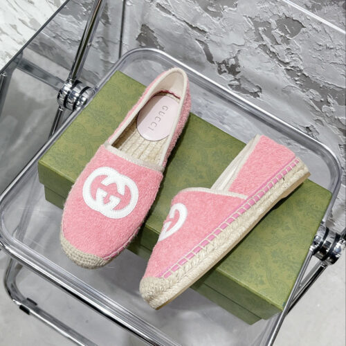 High Quality Luxury Gucci GG Espadrilles Flat Shoes product detail