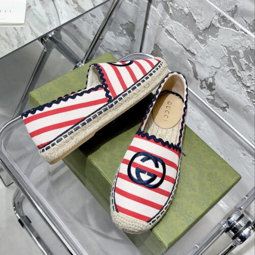 High Quality Luxury Gucci GG Espadrilles Flat Shoes – Style 73971 product detail