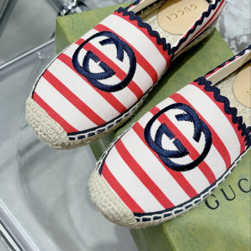 High Quality Luxury Gucci GG Espadrilles Flat Shoes – Style 73971 product detail