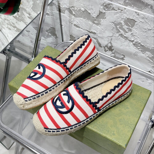 High Quality Luxury Gucci GG Espadrilles Flat Shoes – Style 73971 alternate view