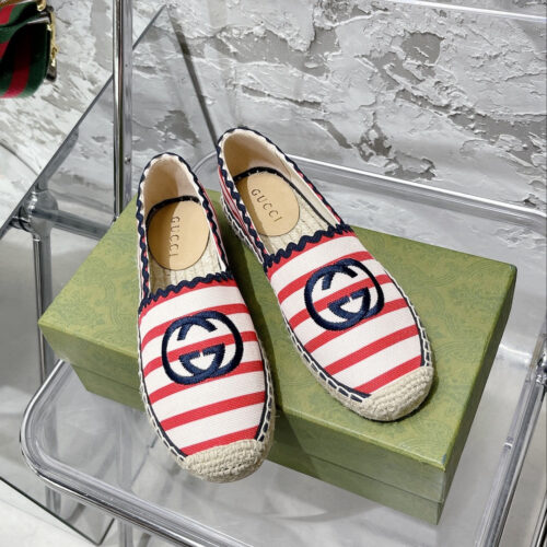 High Quality Luxury Gucci GG Espadrilles Flat Shoes – Style 73971 product detail