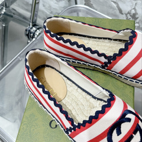 High Quality Luxury Gucci GG Espadrilles Flat Shoes – Style 73971 product detail