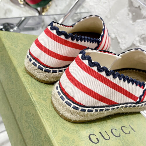 High Quality Luxury Gucci GG Espadrilles Flat Shoes – Style 73971 product detail