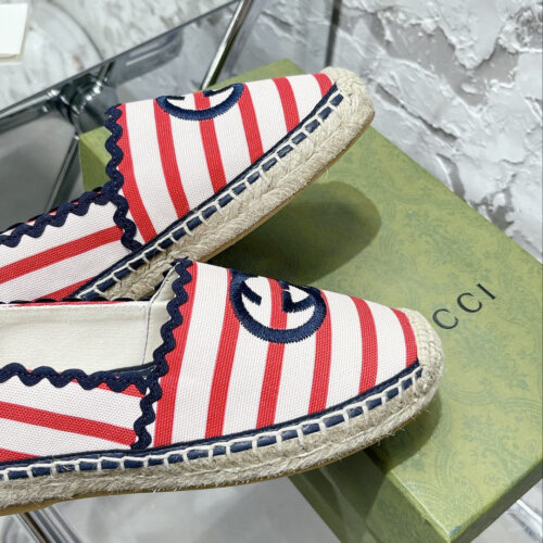 High Quality Luxury Gucci GG Espadrilles Flat Shoes – Style 73971 product detail