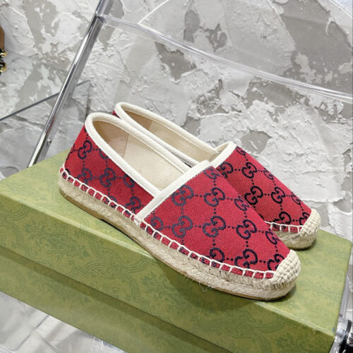High Quality Luxury Gucci GG Espadrilles Flat Shoes – Style 41203 product detail