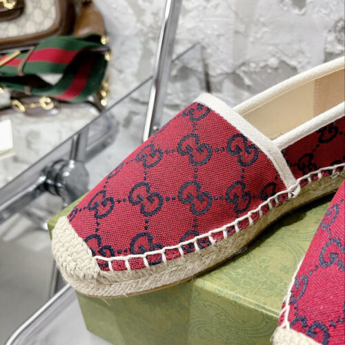 High Quality Luxury Gucci GG Espadrilles Flat Shoes – Style 41203 product detail