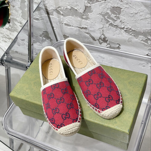 High Quality Luxury Gucci GG Espadrilles Flat Shoes – Style 41203 product detail