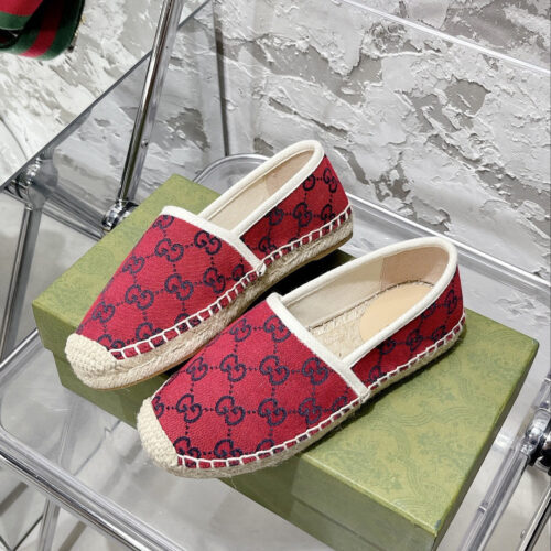 High Quality Luxury Gucci GG Espadrilles Flat Shoes – Style 41203 alternate view