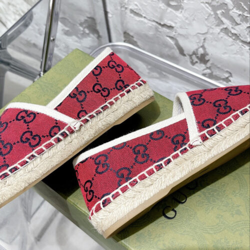 High Quality Luxury Gucci GG Espadrilles Flat Shoes – Style 41203 product detail