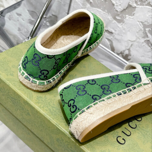 High Quality Luxury Gucci GG Espadrilles Flat Shoes – Style 42899 product detail