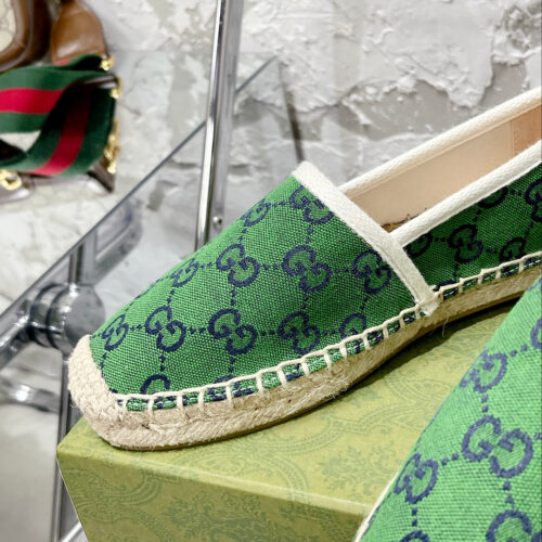 High Quality Luxury Gucci GG Espadrilles Flat Shoes – Style 42899 product detail