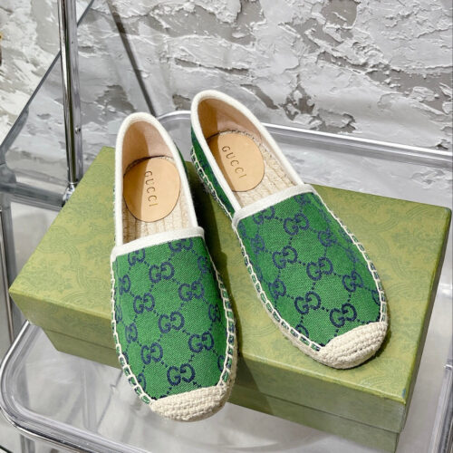 High Quality Luxury Gucci GG Espadrilles Flat Shoes – Style 42899 product detail