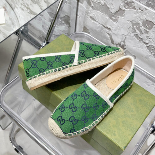 High Quality Luxury Gucci GG Espadrilles Flat Shoes – Style 42899 product detail
