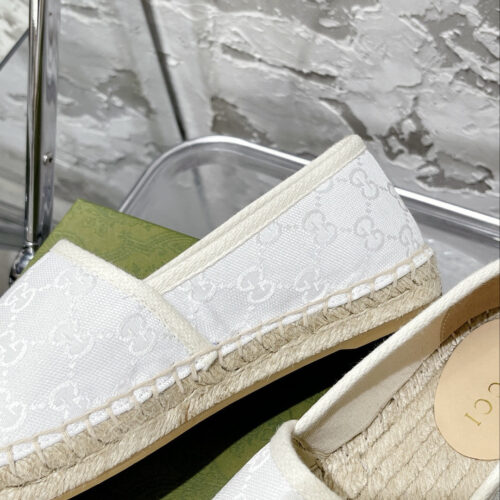High Quality Luxury Gucci GG Espadrilles Flat Shoes – Style 08435 product detail