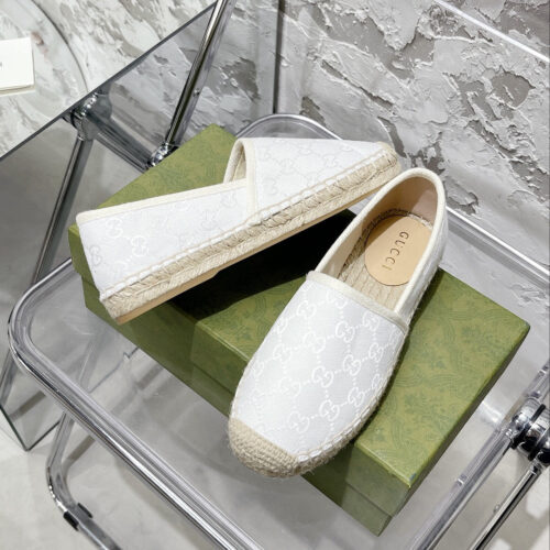 High Quality Luxury Gucci GG Espadrilles Flat Shoes – Style 08435 product detail