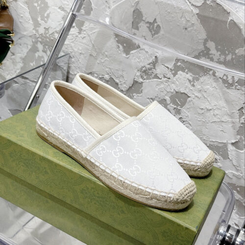 High Quality Luxury Gucci GG Espadrilles Flat Shoes – Style 08435 product detail