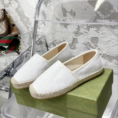 High Quality Luxury Gucci GG Espadrilles Flat Shoes – Style 08435 alternate view