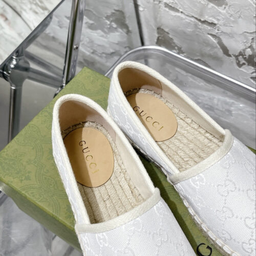 High Quality Luxury Gucci GG Espadrilles Flat Shoes – Style 08435 product detail