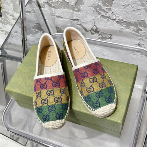 High Quality Luxury Gucci GG Espadrilles Flat Shoes – Style 10131 alternate view