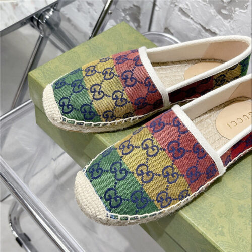 High Quality Luxury Gucci GG Espadrilles Flat Shoes – Style 10131 product detail