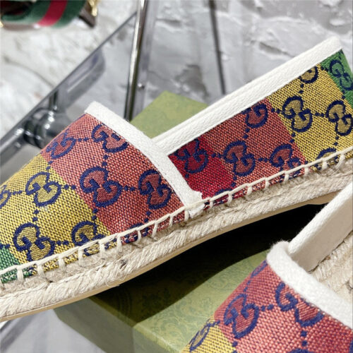 High Quality Luxury Gucci GG Espadrilles Flat Shoes – Style 10131 product detail