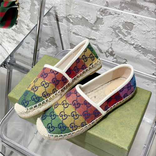 High Quality Luxury Gucci GG Espadrilles Flat Shoes – Style 10131 product detail