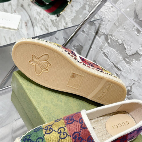 High Quality Luxury Gucci GG Espadrilles Flat Shoes – Style 10131 product detail