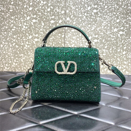 High Quality Luxury Valentino Garavani Vsling Crystal Bag