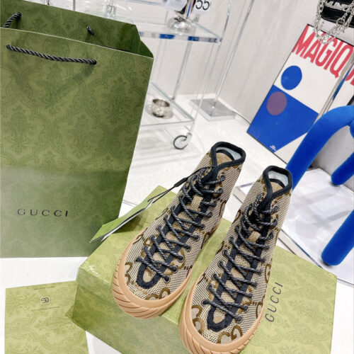High Quality Luxury Gucci High Top Casual Sneakers product detail