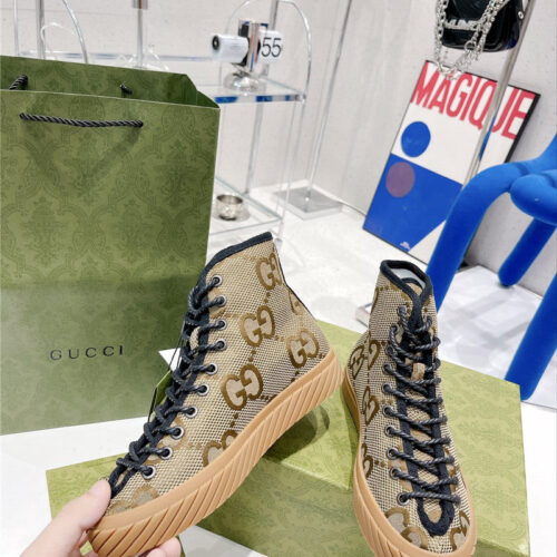 High Quality Luxury Gucci High Top Casual Sneakers product detail