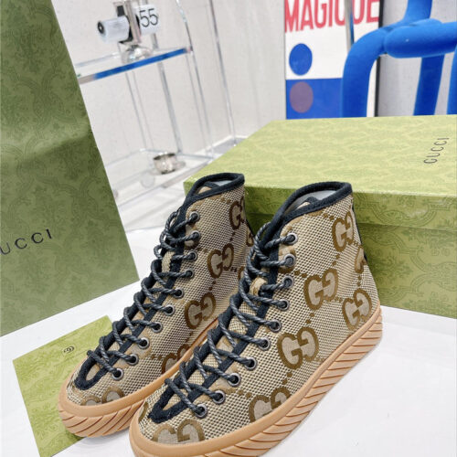 High Quality Luxury Gucci High Top Casual Sneakers