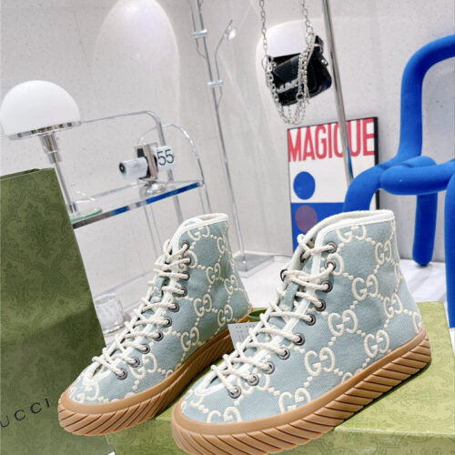 High Quality Luxury Gucci High Top Casual Sneakers – Style 17811